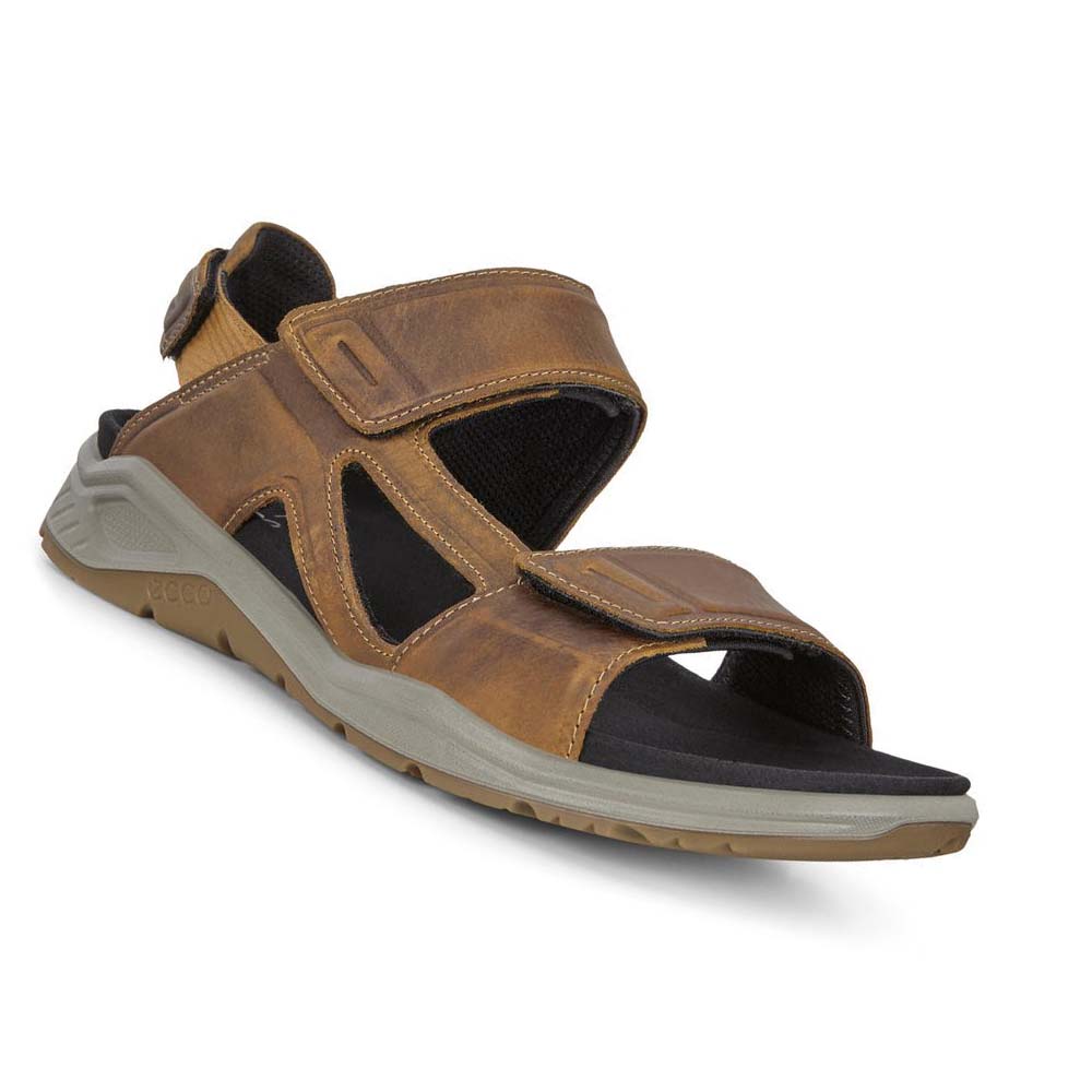 Men's Ecco X-trinsic Flat Sandals Brown | Canada 592LIS